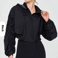 Short Summer Drawstring Ice Silk Sun Protection Clothing