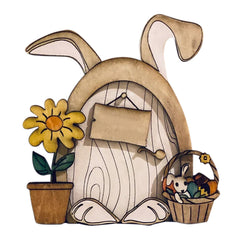 Easter Bunny Fairy Door Craft Decoration