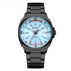 Fashionable Steel-band Casual Business Mens Quartz Watch