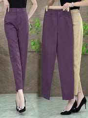 Cropped Suit Pants Women's Straight-leg Pants