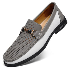 Genuine Leather Moccasins Mens Large Size 47 Casual Shoes
