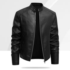 Men's PU Leather Jacket For Spring And Autumn