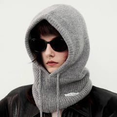 Cashmere Knitted Beanie With Earflaps