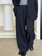 Sophisticated Look Tencel Linen Blazer And Pants Suit For Women