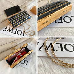 Women's High-end Patch Acrylic Evening Bag