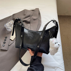 Solid-color Minimalist Elegant Underarm Single-shoulder Crossbody Bag