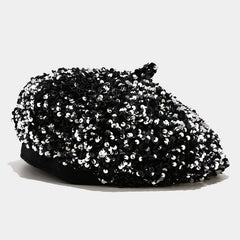 New FallWinter Sequined Trendy Versatile Personalized Pumpkin Hat For Women