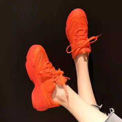 Ins Trendy Mesh Breathable Thick-soled Sneakers