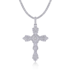 A Luxurious And Fashionable Minimalist Jewelry Pendant Necklace Featuring Top-quality Moissanite, Made Of S925 Silver Electroplated With Platinum.