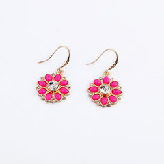 Diamond-encrusted Gemstone Earrings Girlfriends Same Gift Ear Rings