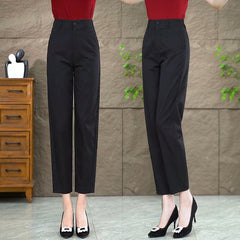 Cropped Suit Pants Women's Straight-leg Pants
