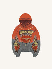 Fashion Casual Printed Polyester Sweater