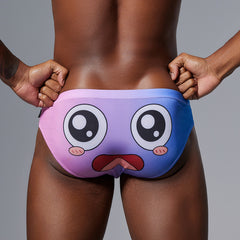 Men's Sexy Low-Waist Tight Cartoon Briefs