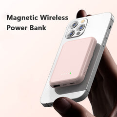 Mini-Powerbank mit Schnellladefunktion, magnetisch, kabellos, 5000 mAh, tragbar