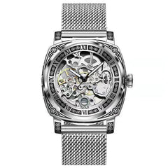 Carved Vintage Fashion Hollow Mechanical Automatic Mens Watch