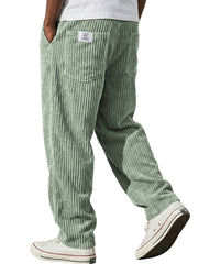 Men's Retro Corduroy Loose Straight-Leg Pants