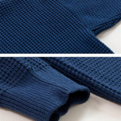 Outer Sweater Waffle Long Sleeved