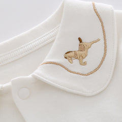 Baby Polo Collar Pure Cotton Long Sleeved Bottom Shirt