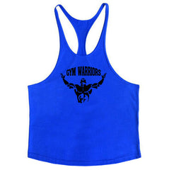 Muscle Man Fitness Training Outfit Pure Cotton Tank Top With Thin Shoulder Straps