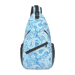 Skull Pattern Crossbody Bag Sporty And Casual For Men