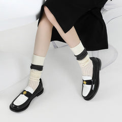 Summer Simple And Fresh Stocking Stacking Socks Ultra Thin Breathable Glass Fiber Crystal Socks Ballet Style Knee Socks