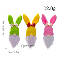 Easter Decoration Faceless Bunny Doll Pendant
