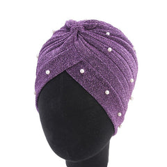 Babys-breath Pearl Womens Headscarf Cap