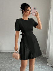 Fashionable And Elegant Short-Sleeve Dress For Women