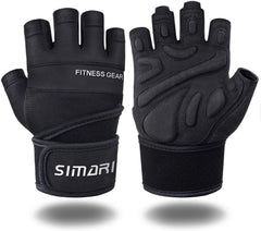 Men's Simplicity All-Match Sports Fitness Short Finger Gloves