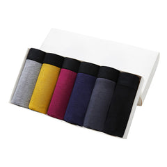 Men's Underwear Summer Boxer Briefs Breathable Four-Corner Style