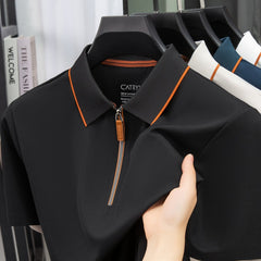 Ice Silk Summer Men's Short-Sleeve Polo Shirt