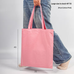 Pure Cotton Colored Portable Canvas Bag