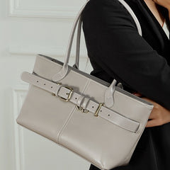 High-Quality Leather Fashionable Large-Capacity Commuter Shoulder Bag
