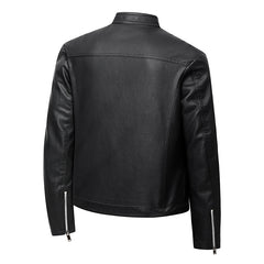 Men's PU Leather Jacket For Spring And Autumn
