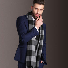 New Europe Fashion Shawl Scarves Men Winter Warm Tartan