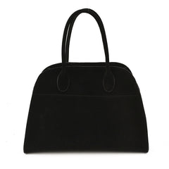 Retro-style High-capacity Suede-look Single-shoulder Tote Bag