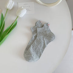 6pairs Butterfly Knot Socks Children's Socks Summer Thin Ballet Style, Mid Tube Socks, Embroidered Socks, Summer