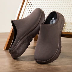Large Double-layer Flyknit Breathable Casual Shoes With Thickened Non-slip Sole