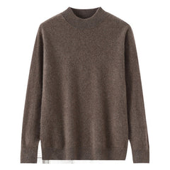 Men's Casual Loose-Fitting Cashmere Base-Layer Sweater
