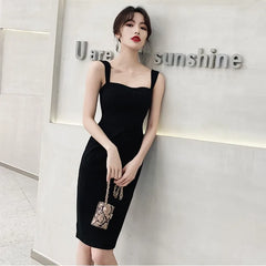 Sexy Backless Evening Dress Temperament Slim Banquet Dress Elegant Spaghetti Strap Party Dress Sheath Prom Dress Oversize 3XL