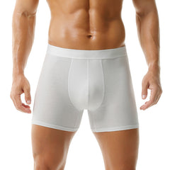 Mens Breathable Cotton Boxer Briefs Plus Size All-Season Intimates