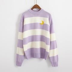 Very Fairy Striped Sweater Knit Sweater