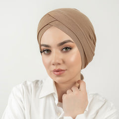 Womens Mercerized Cotton Forehead Band Hat