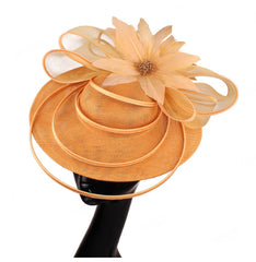Bridal Hair Accessory - Feathered Fascinator for Wedding Banquets Parties and Photo Shoots