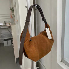 Women's Large-Capacity Color-Block Shoulder Bag