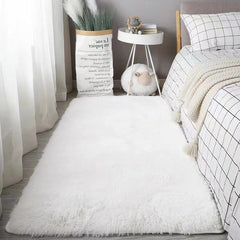 Plush carpet floor mat