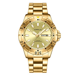 Mens Large-Dial Waterproof Dual-Date Business Watch