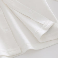 Baby Polo Collar Pure Cotton Long Sleeved Bottom Shirt