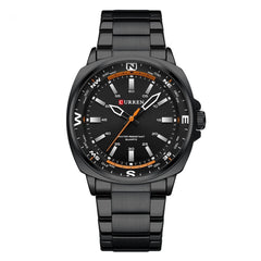 Fashionable Steel-band Casual Business Mens Quartz Watch