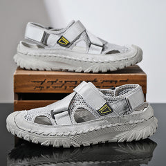 Summer Men's Hollow Mesh Surface Breathable Trendy Casual Shoes All-matching Sandals